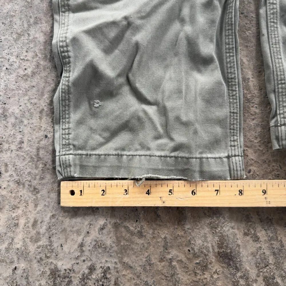 VINTAGE B324 ARG GREEN CARHARTT RELAXED FIT CARPENTER PANTS 33X34 LOOSE